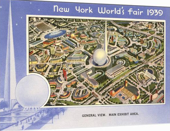 1939 New York World’s Fair postcard by Miller Art Co., #1d front 1939 New York World’s Fair postcard by Miller Art Co., #1d front