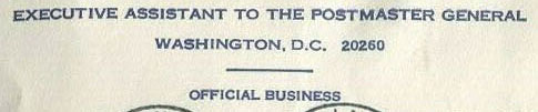 Type EA-1 Postmaster General corner card Type EA-1 Postmaster General corner card