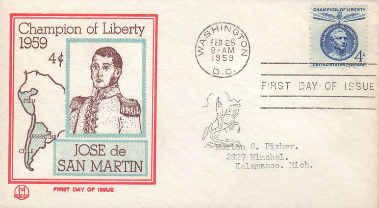 U.S. Scott #1125-18 - Beck Tri-Color U.S. Scott #1125-18 - Beck Tri-Color