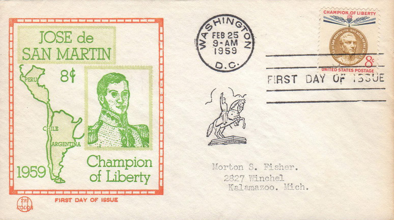 U.S. Scott #1126-18 - Beck Tri-Color U.S. Scott #1126-18 - Beck Tri-Color