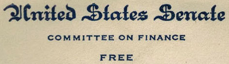 United States Senate / Committee on Finance / Free (Corner Card) United States Senate / Committee on Finance / Free (Corner Card)
