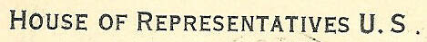 House of Representatives U.S. (Corner Card) House of Representatives U.S. (Corner Card)