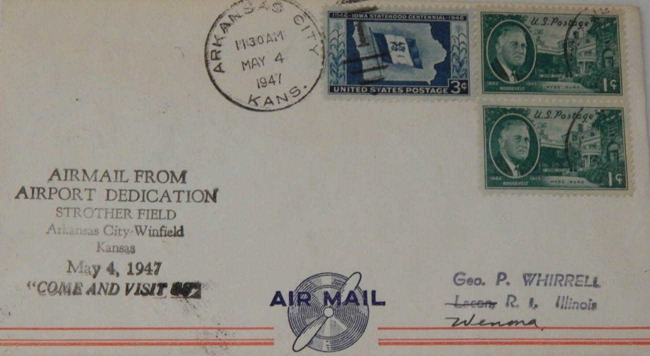 Air Mail Bordered General Purpose cachet GP#Border20 on Event cover Air Mail Bordered General Purpose cachet GP#Border20 on Event cover