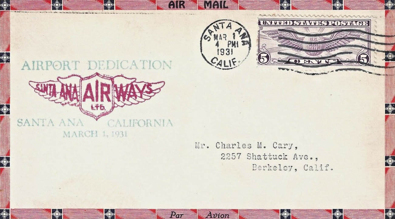 Air Mail Bordered General Purpose cachet GPBorder22# on Event cover Air Mail Bordered General Purpose cachet GP#Border22 on Event cover