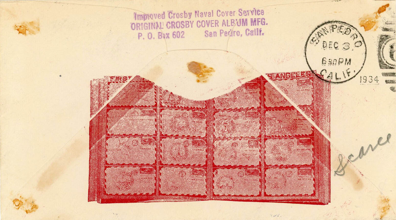 Air Mail Bordered General Purpose cachet GP#Border5b on a U.S.S. Macon 12-??-1934 event cover (back) Air Mail Bordered General Purpose cachet GP#Border5b on a U.S.S. Macon 12-??-1934 event cover (back)