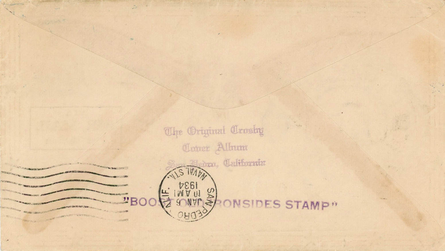 Air Mail Bordered General Purpose cachet GP#Border8 on Scott # (back) Air Mail Bordered General Purpose cachet GP#Border8 on Scott # (back)