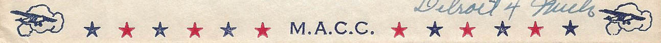 Air Mail Bordered General Purpose cachet GP#Border5c - Walter G. Crosby (Garfield)