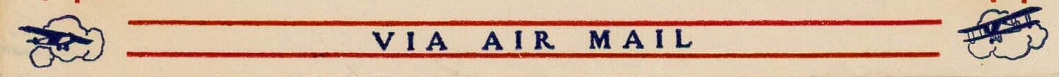 Air Mail Bordered General Purpose cachet GP#Border5d - Walter G. Crosby (Garfield)