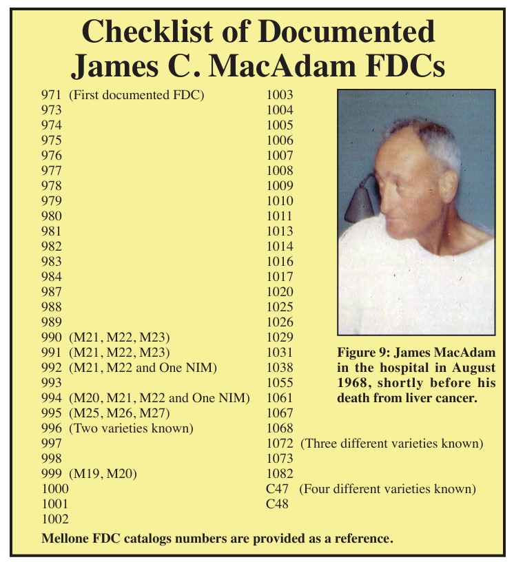 FDC Cachetmaker: James C. MacAdam (1968) FDC Cachetmaker: James C. MacAdam (1968)