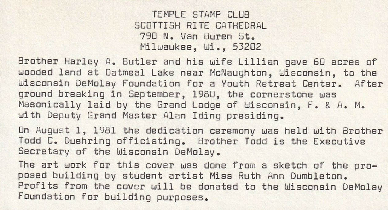Temple Stamp Club of Milwaukee, Event: 8-01-1981 Temple Stamp Club of Milwaukee, Event: 8-01-1981