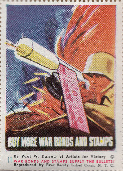Artists for Victory, WW II Patriotic, Sherman 2nd ed. #1228, A4V #11 front Artists for Victory, WW II Patriotic, Sherman 2nd ed. #1228, A4V #11 front