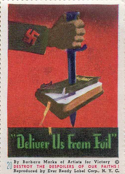 Artists for Victory, WW II Patriotic, Sherman 2nd ed. #1818, A4V #20 front Artists for Victory, WW II Patriotic, Sherman 2nd ed. #1818, A4V #20 front