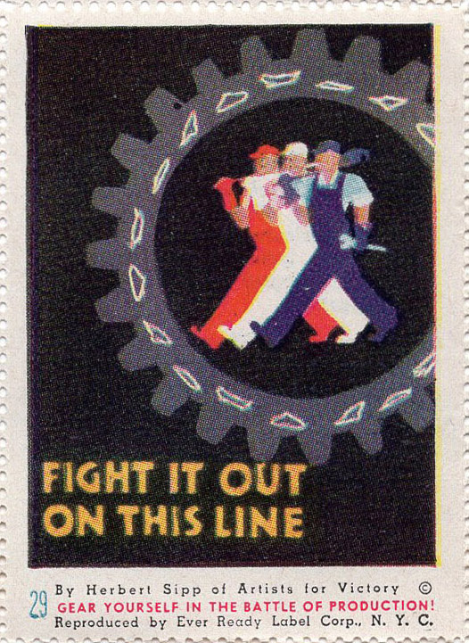Artists for Victory, WW II Patriotic, Sherman 2nd ed. #2191, A4V #29 front Artists for Victory, WW II Patriotic, Sherman 2nd ed. #2191, A4V #29 front
