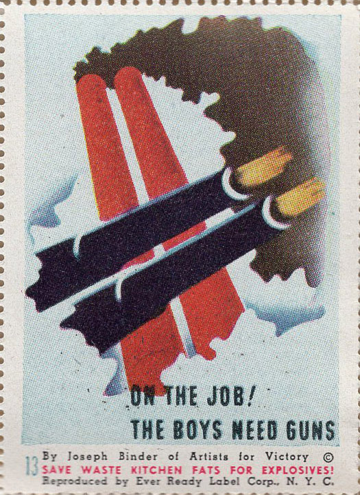 Artists for Victory, WW II Patriotic, Sherman 2nd ed. #5793, A4V #13 front Artists for Victory, WW II Patriotic, Sherman 2nd ed. #5793, A4V #13 front
