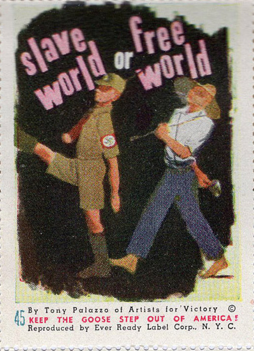 Artists for Victory, WW II Patriotic, Sherman 2nd ed. #7085, A4V #45 front Artists for Victory, WW II Patriotic, Sherman 2nd ed. #7085, A4V #45 front