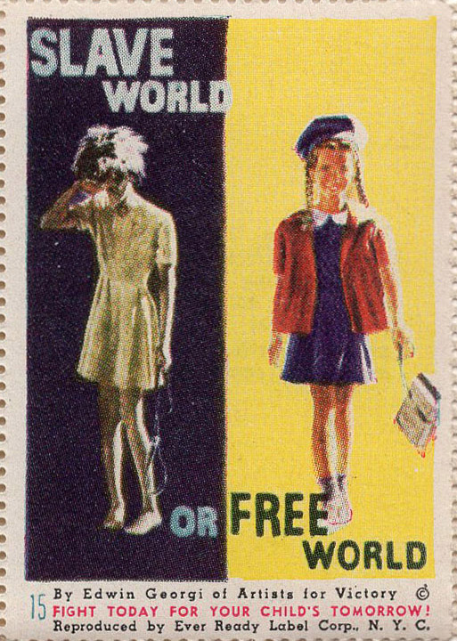 Artists for Victory, WW II Patriotic, Sherman 2nd ed. #7086, A4V #15 front Artists for Victory, WW II Patriotic, Sherman 2nd ed. #7086, A4V #15 front