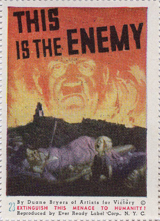Artists for Victory, WW II Patriotic, Sherman 2nd ed. #8030, A4V #23 front Artists for Victory, WW II Patriotic, Sherman 2nd ed. #8030, A4V #23 front