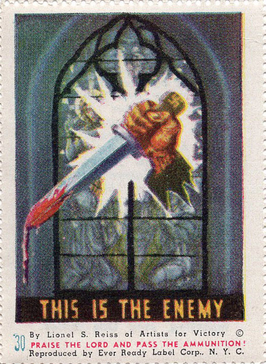 Artists for Victory, WW II Patriotic, Sherman 2nd ed. #8092, A4V #30 front Artists for Victory, WW II Patriotic, Sherman 2nd ed. #8092, A4V #30 front