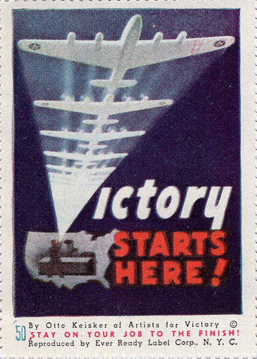 Artists for Victory, WW II Patriotic, Sherman 2nd ed. #9488, A4V #50 front Artists for Victory, WW II Patriotic, Sherman 2nd ed. #9488, A4V #50 front
