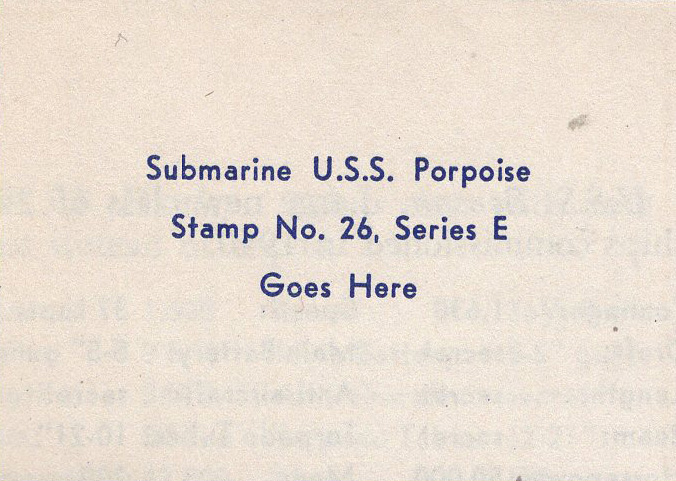 Submarine U.S.S. Porpoise album blank space Submarine U.S.S. Porpoise album blank space
