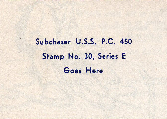 Submarine Chaser U.S.S. P.C. 450 album blank space Submarine Chaser U.S.S. P.C. 450 album blank space