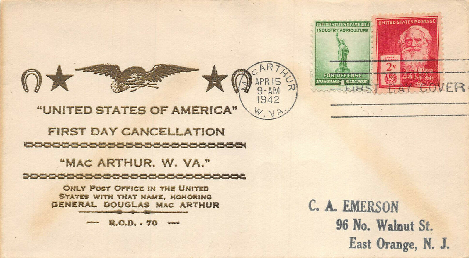 New Post Office Dedication 4-15-1942 #20 - Hutnick (RCD #70) New Post Office Dedication 4-15-1942 #20 - Hutnick (RCD #70)