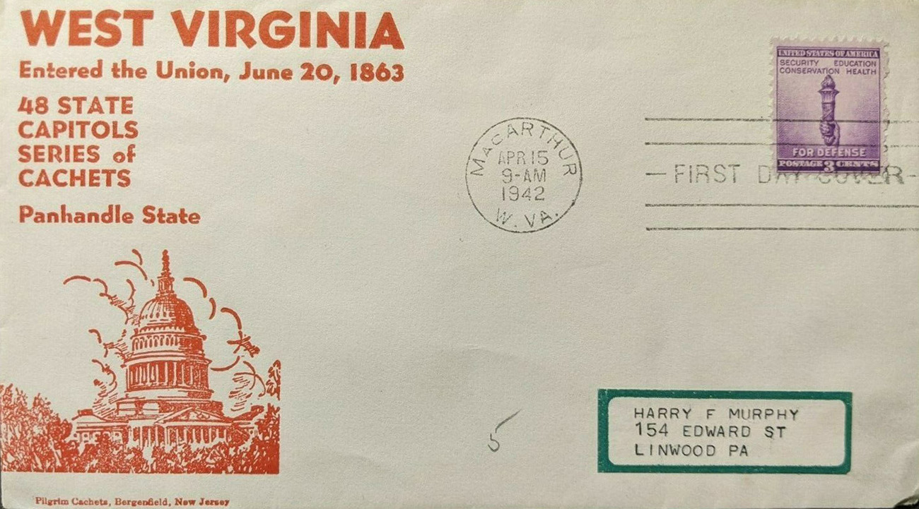 New Post Office Dedication 4-15-1942 #10a - Pilgrim Cachets New Post Office Dedication 4-15-1942 #10a - Pilgrim Cachets