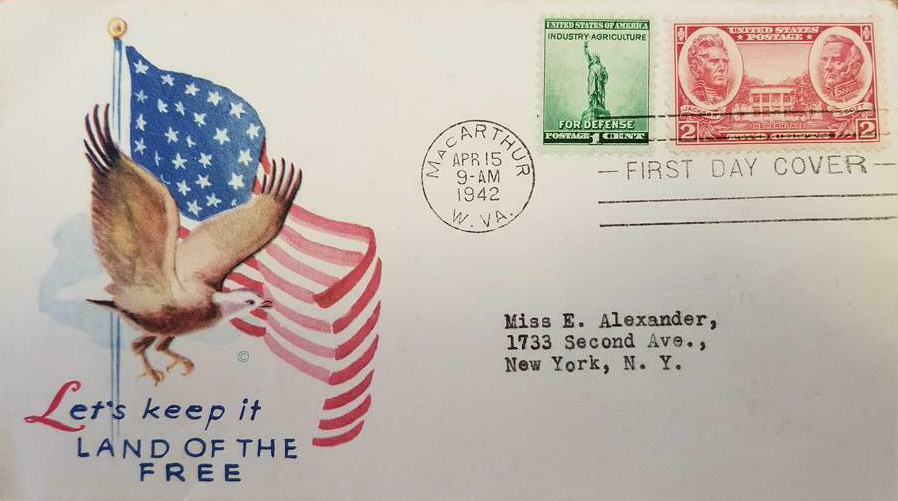 New Post Office Dedication 4-15-1942 #80d - Minkus, Monty #JM-0.7 New Post Office Dedication 4-15-1942 #80d - Minkus, Monty #JM-0.7