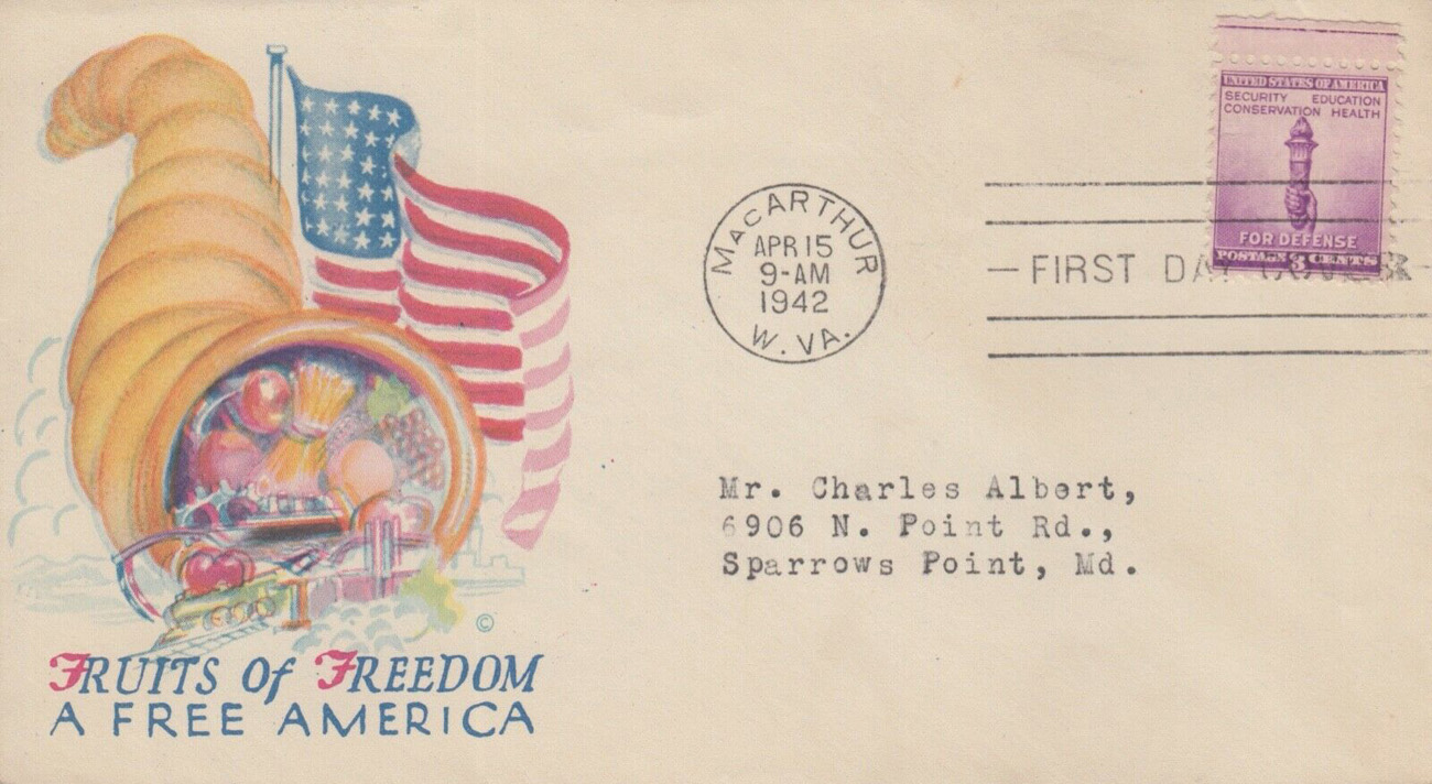 New Post Office Dedication 4-15-1942 #80a - Minkus, Monty #JM-0.2 New Post Office Dedication 4-15-1942 #80a - Minkus, Monty #JM-0.2