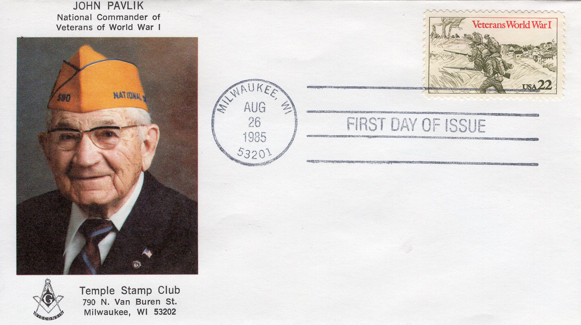 U.S. Scott #2154 - Temple Stamp Club of Milwaukee U.S. Scott #2154 - Temple Stamp Club of Milwaukee