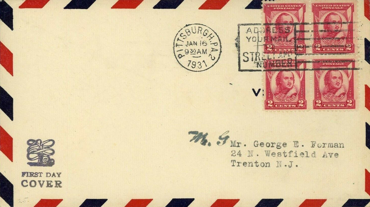 General Purpose cachet GP#FDC11a on U.S. Scott #690 - unknown General Purpose cachet GP#FDC11a on U.S. Scott #690 - unknown