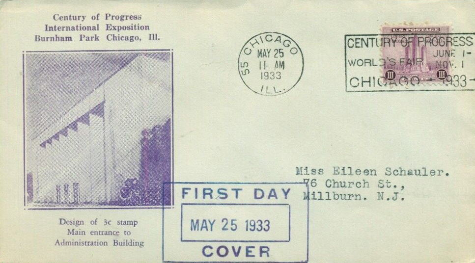 General Purpose cachet GP#FDC15 on U.S. Scott #729 - Paul P. Gervers General Purpose cachet GP#FDC15 on U.S. Scott #729 - Paul P. Gervers