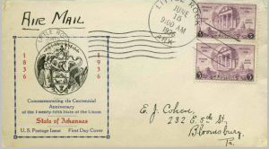 U.S. Scott #782-65a - Eagle Cover Service