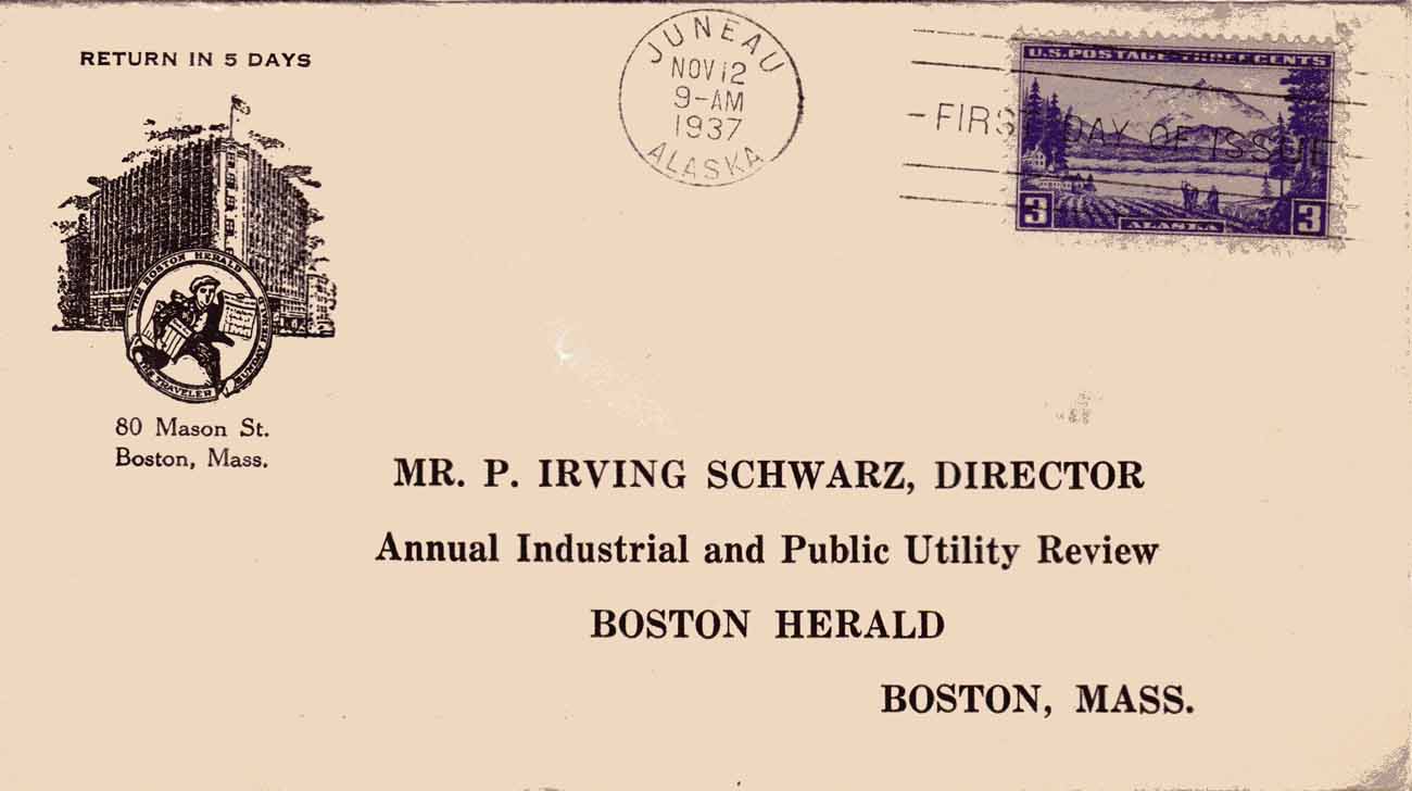U.S. Scott #800-CC12-NIP - The Boston Herald, Boston, MA (Corner Card) U.S. Scott #800-CC12-NIP - The Boston Herald, Boston, MA (Corner Card)