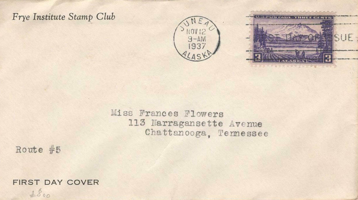 U.S. Scott #800-CC5h-NIP - Frye Institute Stamp Club, (San Diego, CA?) (Corner Card) U.S. Scott #800-CC5h-NIP - Frye Institute Stamp Club, (San Diego, CA?) (Corner Card)