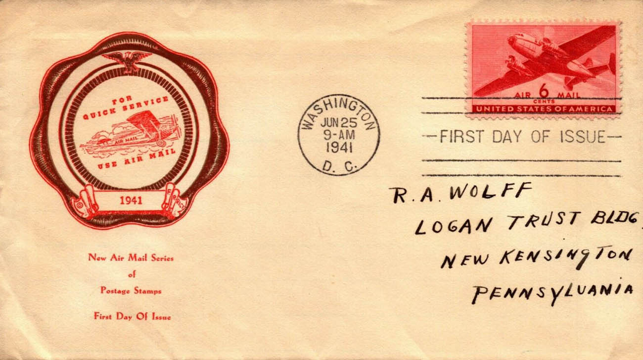 U.S. Scott #C25-NIM11 - F.R. Rice (Frederick Roger) U.S. Scott #C25-NIM11 - F.R. Rice (Frederick Roger)
