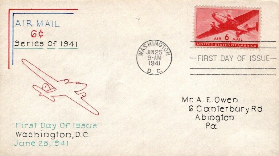U.S. Scott #C25-NIM29 - A.E. Owen (Arthur Edmund) U.S. Scott #C25-NIM29 - A.E. Owen (Arthur Edmund)