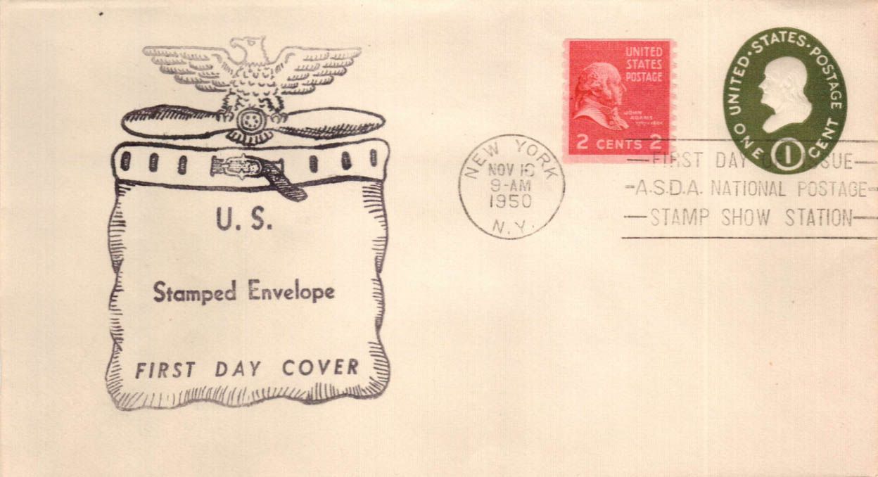General Purpose cachet GP#FDC30b on U.S. Scott #U532 - unknown General Purpose cachet GP#FDC30b on U.S. Scott #U532 - unknown