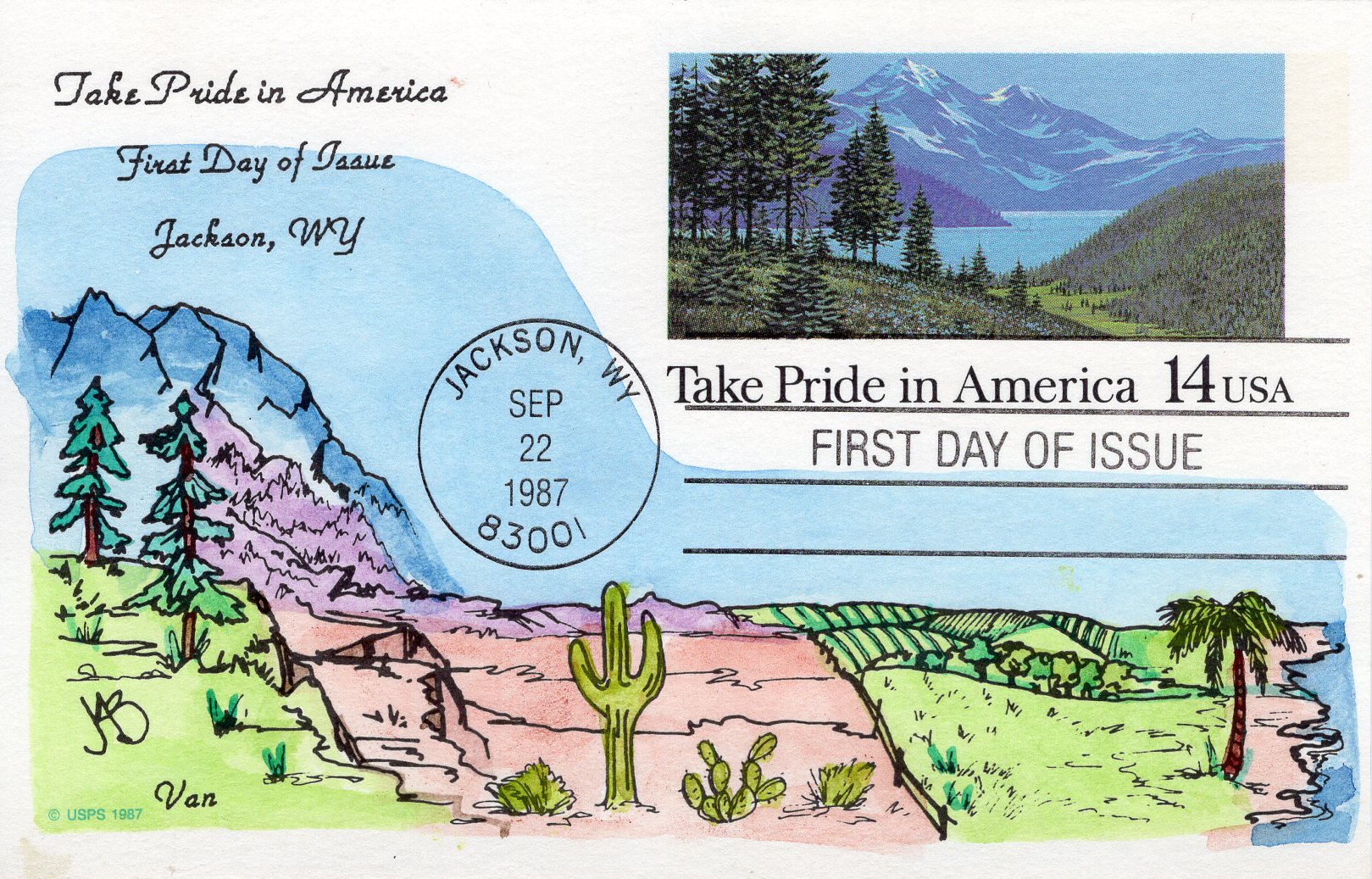 George R. Van Natta on U.S. Scott #UX118 FDC George R. Van Natta on U.S. Scott #UX118 FDC