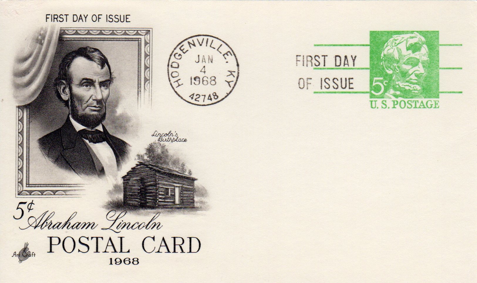 U.S. Scott #UX55 - Art Craft U.S. Scott #UX55 - Art Craft