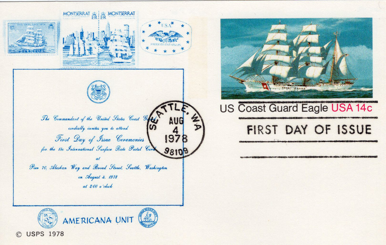 U.S. Scott #UX76 - Americana Unit of the ATA U.S. Scott #UX76 - Americana Unit of the ATA