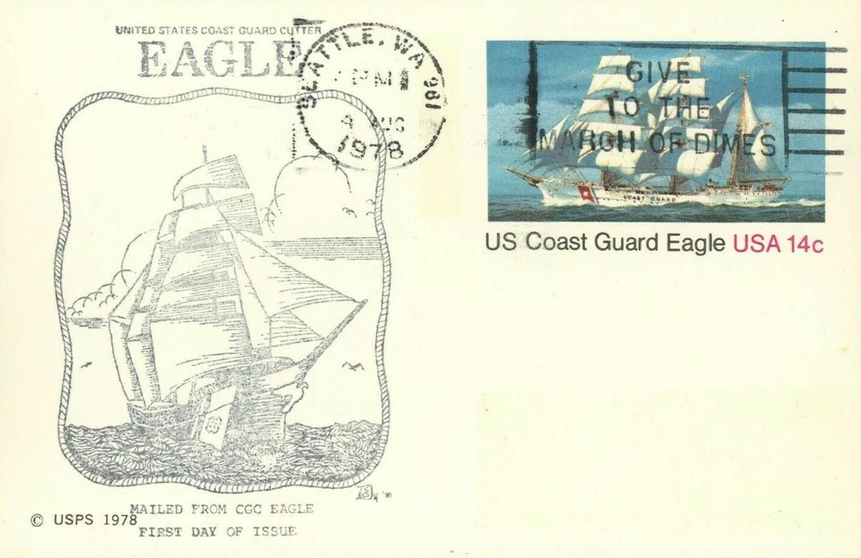 U.S. Scott #UX76 - U.S.S. Puget Sound Chapter #74 (design #3) U.S. Scott #UX76 - U.S.S. Puget Sound Chapter #74 (design #3)