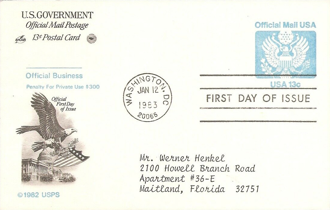 U.S. Scott #UZ2 - Art Craft / Postal Commemorative Society (PCS) U.S. Scott #UZ2 - Art Craft / Postal Commemorative Society (PCS)