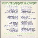 Waterbug Records:
1997, Bug Soup, jacket back scan