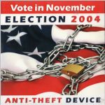 Waterbug Records:
2004, Vote in November: Election 2004: Anti-Theft Device, jacket front scan