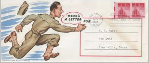 Porto-Server WW II Patriotic, Sherman 2nd ed. #3332 on Scott #907 FDC