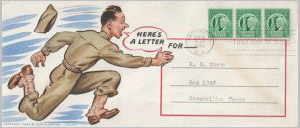 Porto-Server WW II Patriotic, Sherman 2nd ed. #3367 on Scott #908 FDC