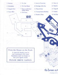 House on the Rock 2002 Tour Map Part A