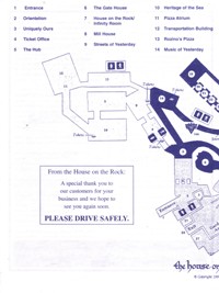 House on the Rock 2003 Tour Map Part A