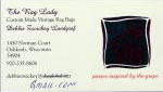 Debbie Zwickey's 'The Rag Lady' business card scan